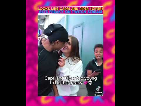 CAPRI AND PIPER GET FREAKY ON STREAM #youtubeshorts #capri #piperockelle #couples #twitchstreamer