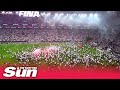 Eintracht Frankfurt fans pitch invasion as they secure Europa League finals against Rangers