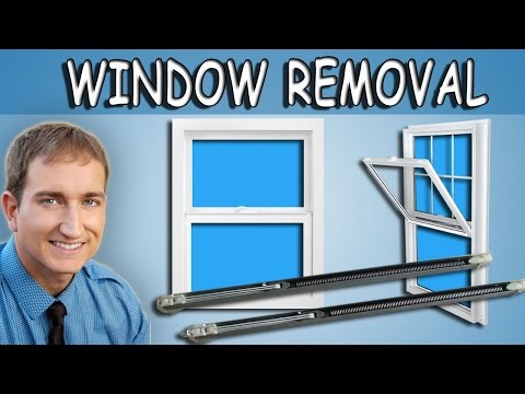 How to remove single hung window