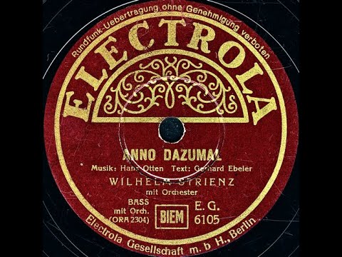 ANNO DAZUMAL - WILHELM STRIENZ (bass) mit Orchester