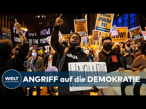 "STOPPT TRUMP" PROTESTE: In den USA gehen Tausende für die Demokratie auf die Straßen