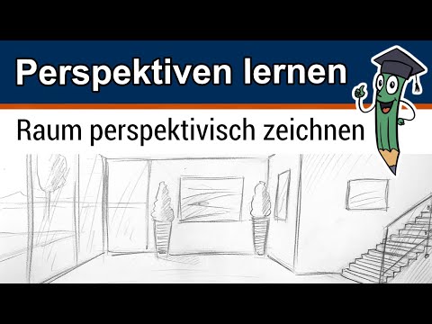 Zimmer oder Raum perspektivisch Zeichnen ▶ Räume in Perspektive Zeichnen Lernen [Anleitung]