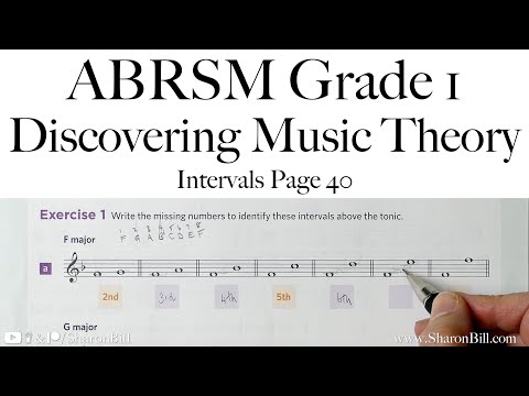 ABRSM Discovering Music Theory Grade 1 Intervals Page 40 with Sharon Bill