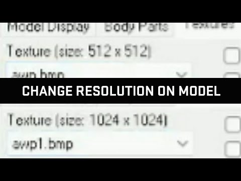 How to Change Texture Resolution on Model (GoldSource)