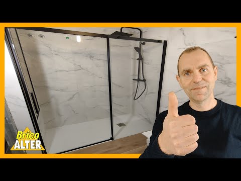 INSTALLING A BLACK SHOWER SCREEN