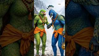 🙏“Parrot–Peacock Friendship Kailash Journey" #ai #shorts #parrot