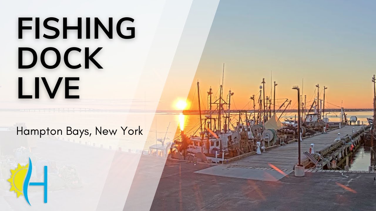 Live webcam view of Shinnecock Commercial Fishing Dock