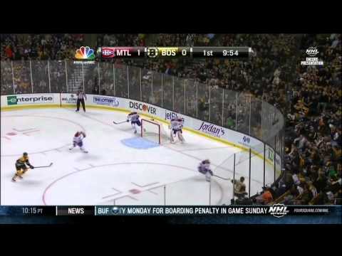Tomas Plekanec PPG 1-0 Mar 3 2013 Montreal Canadiens vs Boston Bruins NHL Hockey goal