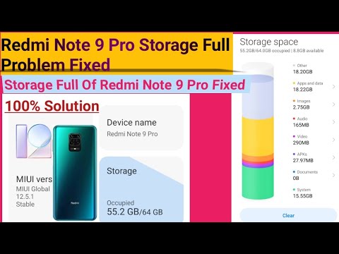 Redmi Note 9 Pro Storage Full Problem Fixed|fixed Storage Problem Of Redmi Note 9 pro and Max