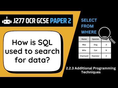 Records & SQL | 2.3 | OCR GCSE Computer Science | J277