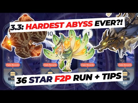 IS THIS THE HARDEST SPIRAL ABYSS? 3.3 FULL F2P RUN + TIPS! | Genshin Impact 3.3