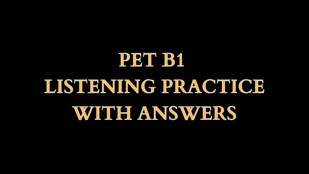 PET listening practice ✅ PET EXAM 🔥 B1 listening exam ✅