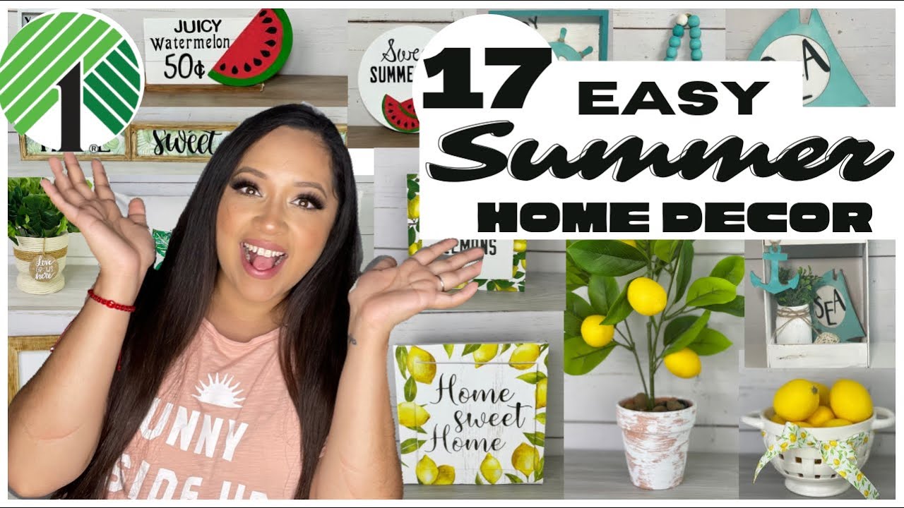 17 Easy Dollar Tree SUMMER HOME DECOR DIYS