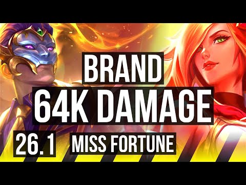 BRAND & Nami vs MISS FORTUNE & Leona (ADC) | 64K damage, 9k gold comeback | NA Challenger | 26.1