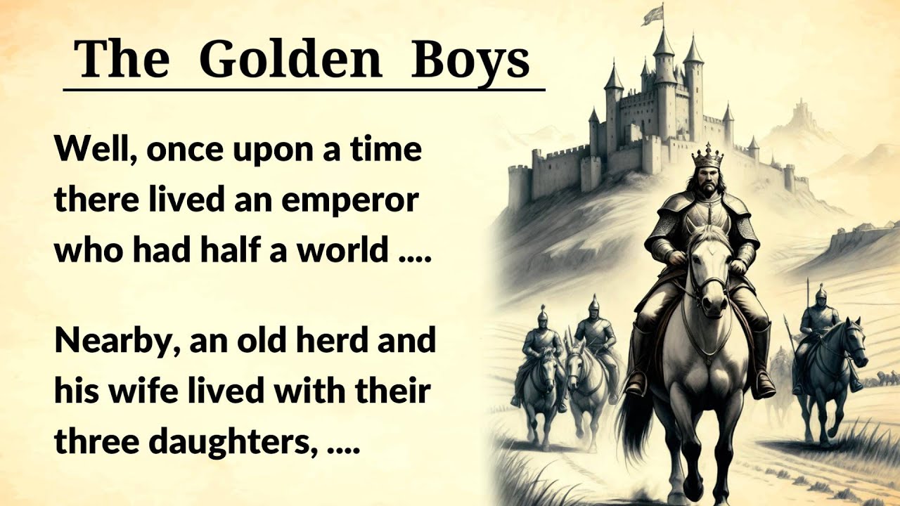 Learn English through Story Level 1 | THE BOYS WITH THE GOLDEN STARS - english story with subtitles