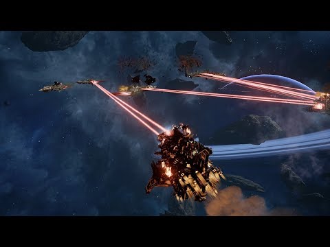 Chaos (Nurgle Fleet) vs Orks! Rank 81 - Battlefleet Gothic Armada