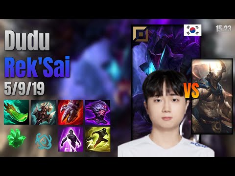 Dudu Top Rek'Sai vs Pantheon lol KR solo rank Full Game 15.23 | 두두 렉사이 vs 판테온