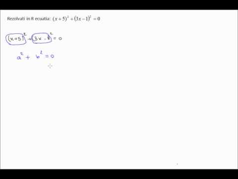 Exercitii rezolvate, ecuatii in R (7c41)