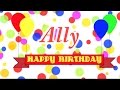 Happy Birthday Ally Song