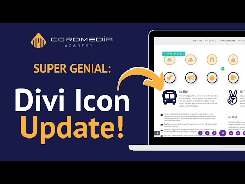 ABSOLUT GENIAL - das Divi Icon Update