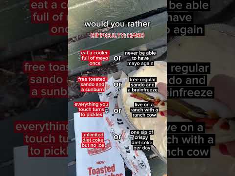 you have to choose…