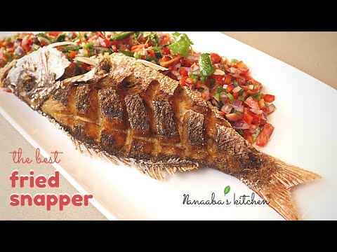Crispy Fried Red Snapper Fish -   how to fry  whole red snapper fish