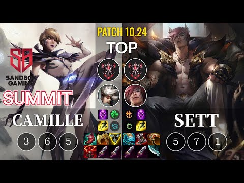 SB Summit Camille vs Sett Top - KR Patch 10.24