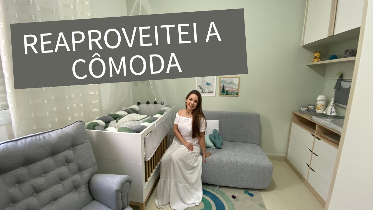 QUARTO DE BEBE VERDE | Como montar quarto de Bebê Verde reaproveitando a cômoda e a pintura