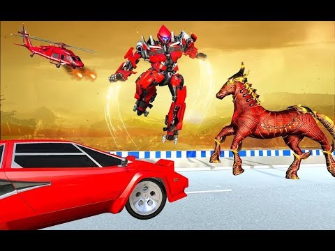 Real Horse Robot Transformation War Part-2 | New Rescue City Horse Robot Android GamePlay