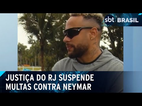 Justiça do RJ suspende multas contra Neymar por casa em Mangaratiba | SBT Brasil (10/04/24)