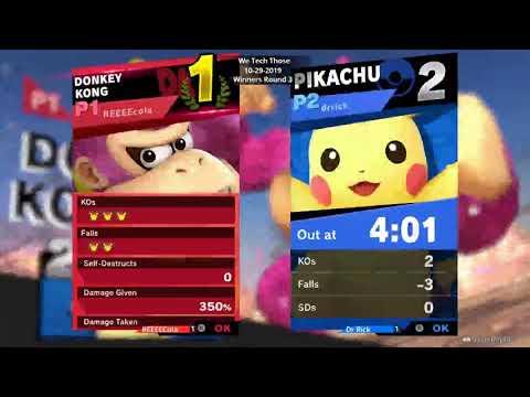 We Tech Those #8 REEEEcola (Donkey Kong) vs Dr Rick (Pikachu)