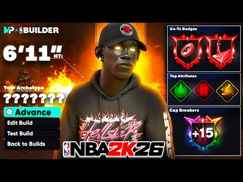 THE BEST 6'11 DEMIGOD BUILD ON NBA 2K26! 90+ STATS in MULTIPLE ATTRIBUTES!