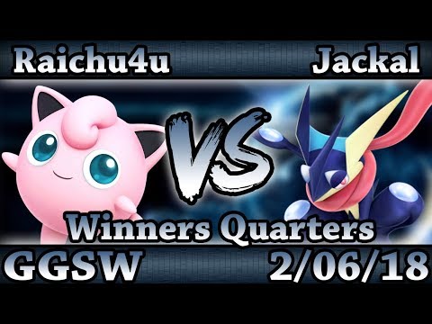 GGSW 70 - Raichu4u (Jigglypuff) Vs. Jackal (Greninja) Smash Wii U Winners Quarters - Smash 4