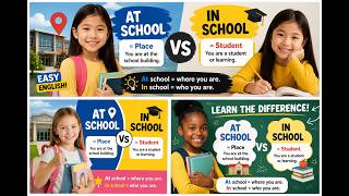 In school Vs at school - did you know this?