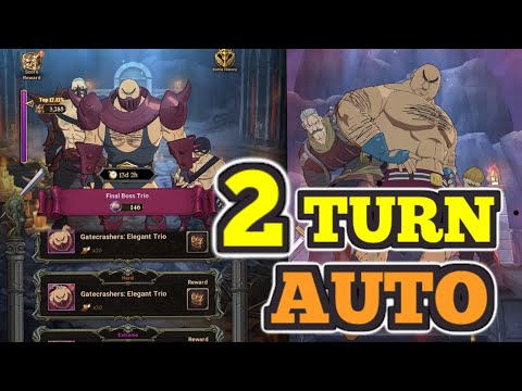 WHY NOT 2 TURN & AUTO Final Boss Elegant TRIO!? Wreck THEM FOOLS! Seven Deadly Sins: Grand Cross