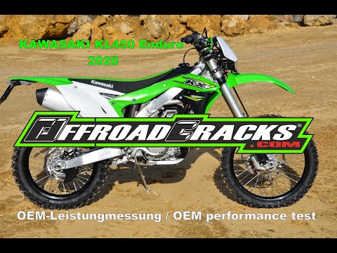 KAWASAKI KL 450 Enduro 2020: Leistungsmessung / Performance test
