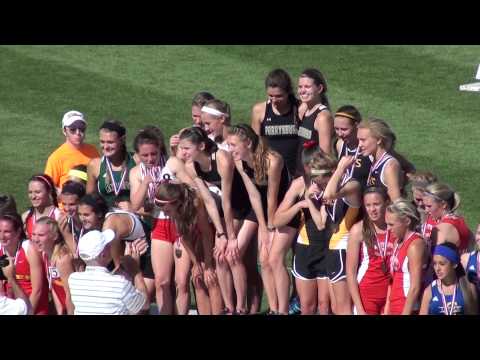 2014 MHS Track - OHSSA Div I State Finals - Girls 4x800m Relay awards