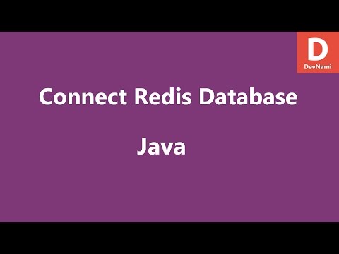 Connect to Redis Database in Java