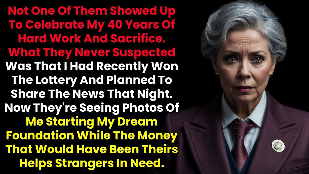 My Family Forgot My Retirement Party—But They Had No Idea What I Was About To Announce