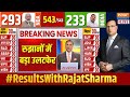 Results With Rajat Sharma Live: शुरू हुई चुनावी गिनती, विपक्ष और NDA