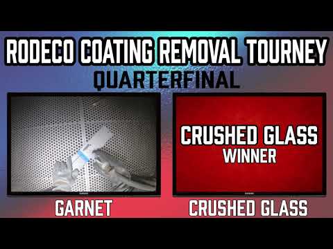 (Garnet vs Crushed Glass( Abrasive Blast Coating Removal Tourney Rd 1 – Garnet vs Crushed Glass.