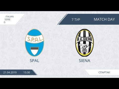 AFL19. Italy. Serie D. Day 7. Spal - Siena