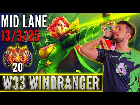 Alliance.w33  [ Windranger ]  Mid Lane Pro Gameplay  [ Patch 7.31d ]  Dota 2 Full Game