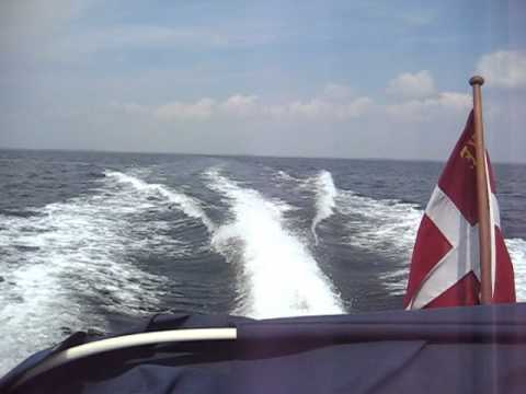 Fjord 27 cruiser doing 23 knots