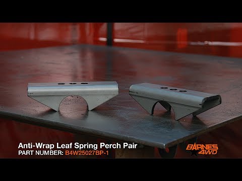 Anti Wrap Heavy Duty Leaf Spring Perch Pair
