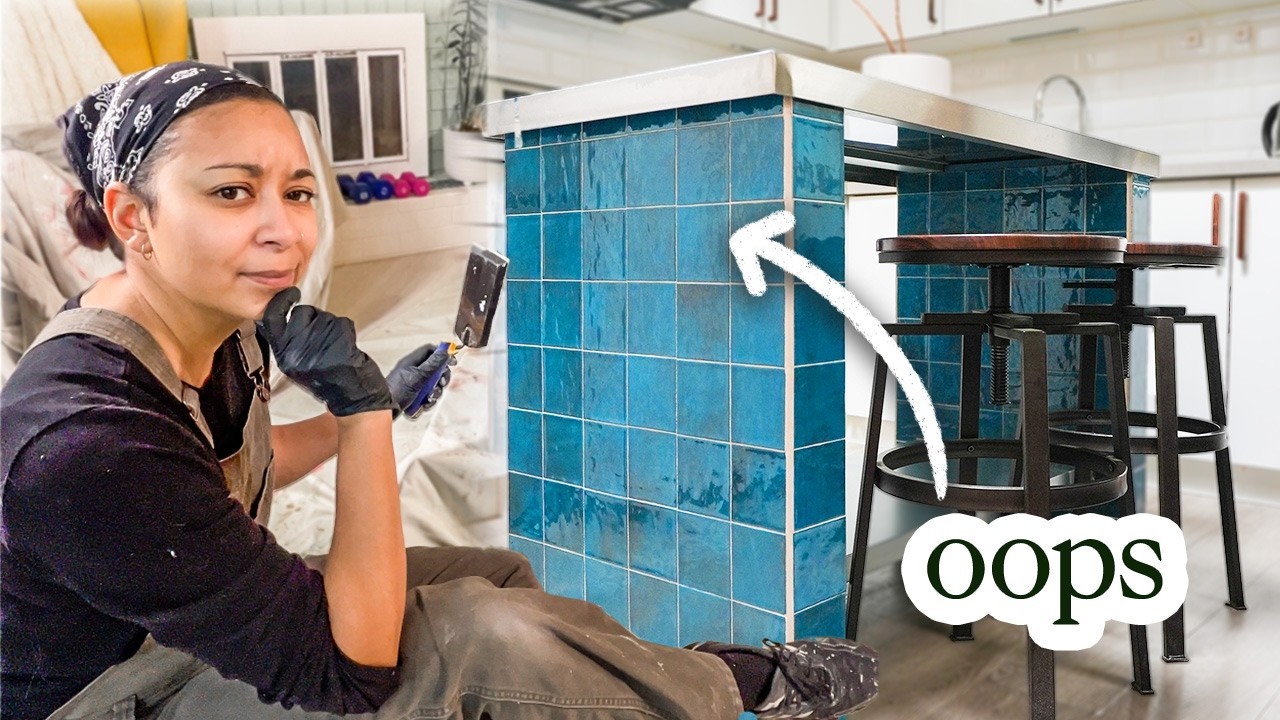 I upcycled a kitchen island for a makeover and couldn't move it there