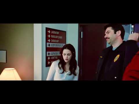 Twilight, Edward and Bella talk in the hospital - color adjusted