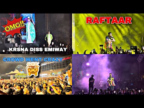 @KRSNAOfficial X @raftaarmusic They  diss emiway☠️Live At DLF AVENUE!