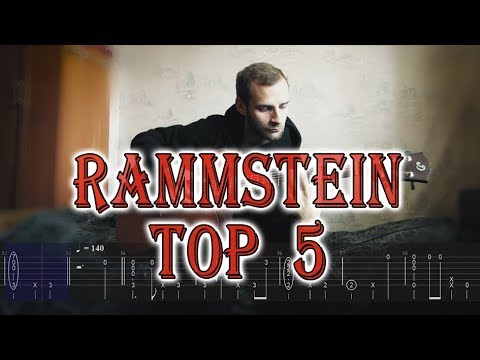 TOP 5 RAMMSTEIN SONGS (easy fingerstyle arrangements with tabs)