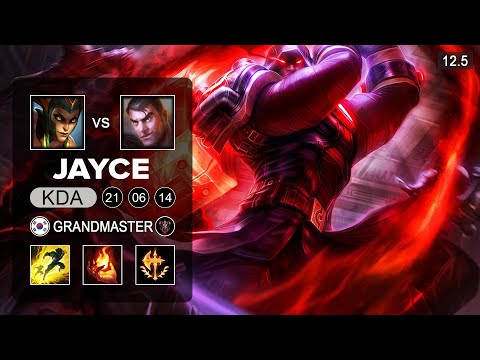 Jayce Top vs Cassiopeia - KR Grandmaster - Season 12 Patch 12.5